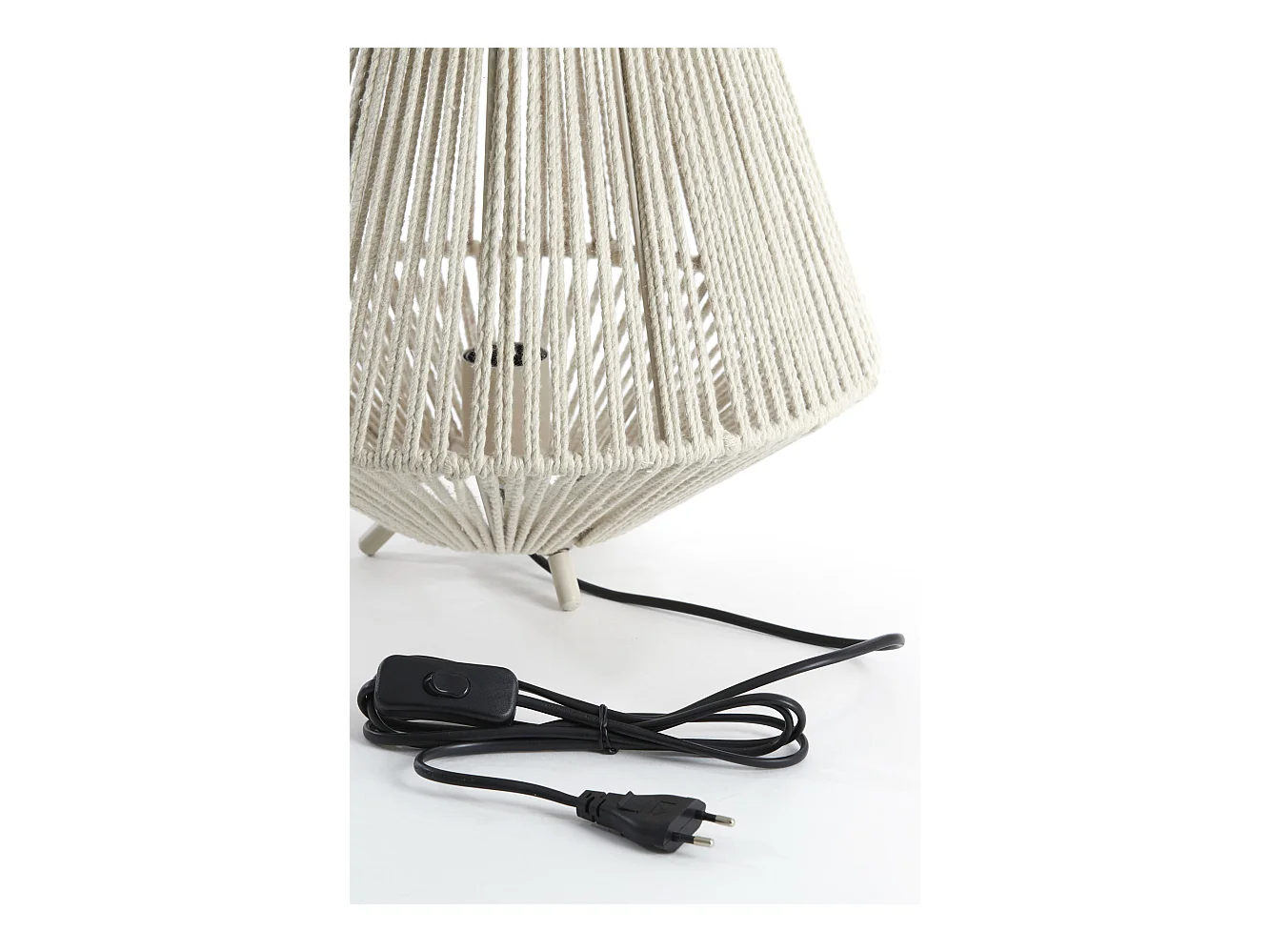 Lampe de table FELIDA - Ø35x40cm - Blanc