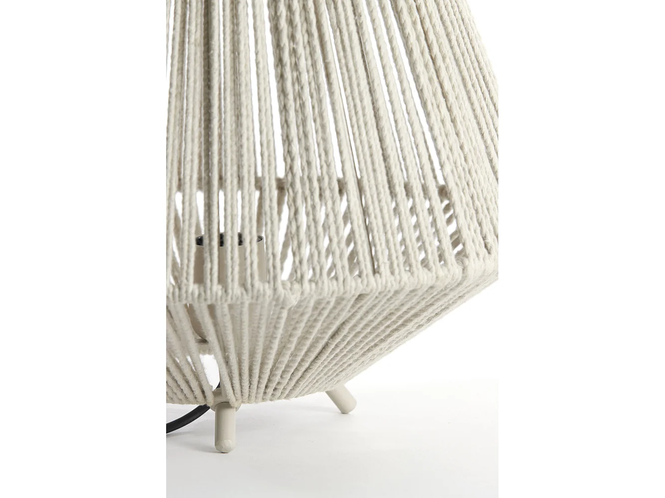 Tischlampe FELIDA - Ø35x40cm - Weiß