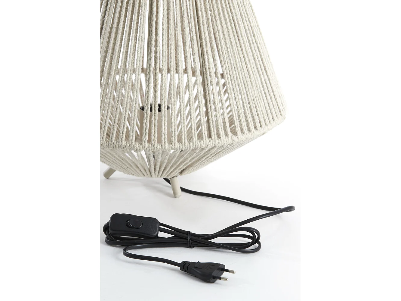 Tischlampe FELIDA - Ø35x40cm - Weiß