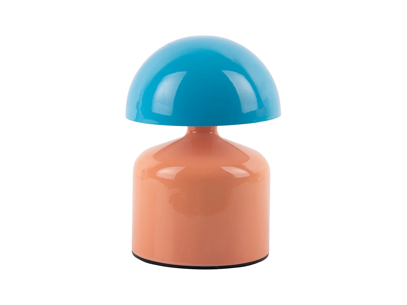 Lampe de table Funky Impetu LED - Orange pêche et bleu aqua