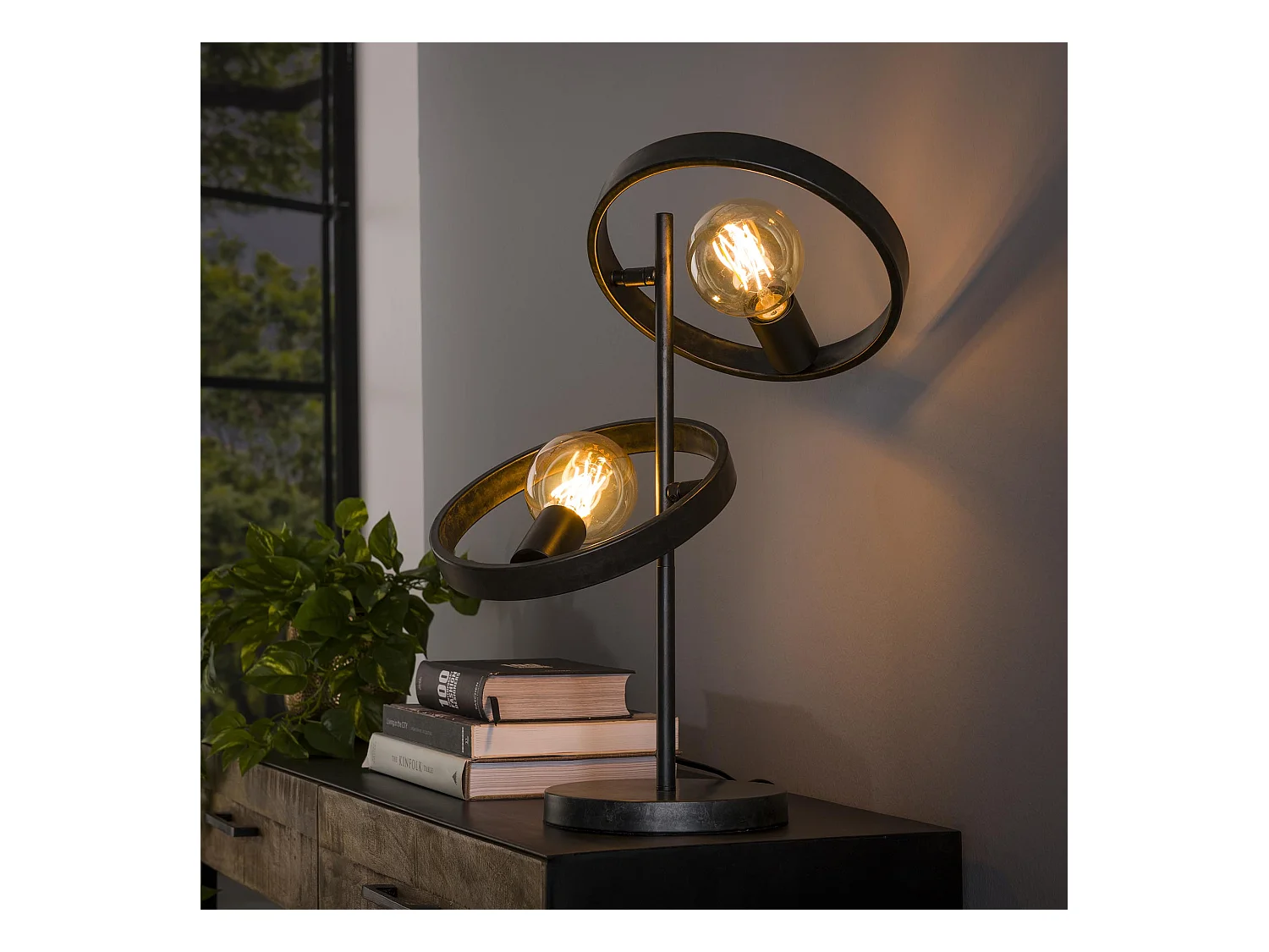 Lampe de table 2L Hover / Anthracite