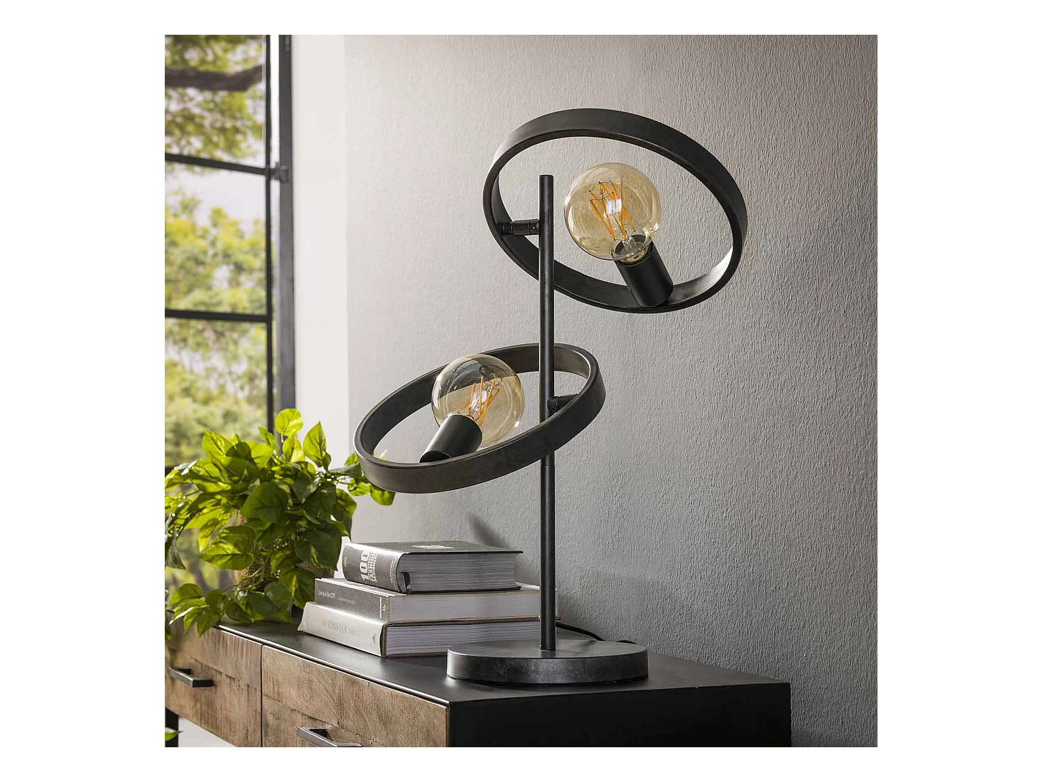 Lampe de table 2L Hover / Anthracite