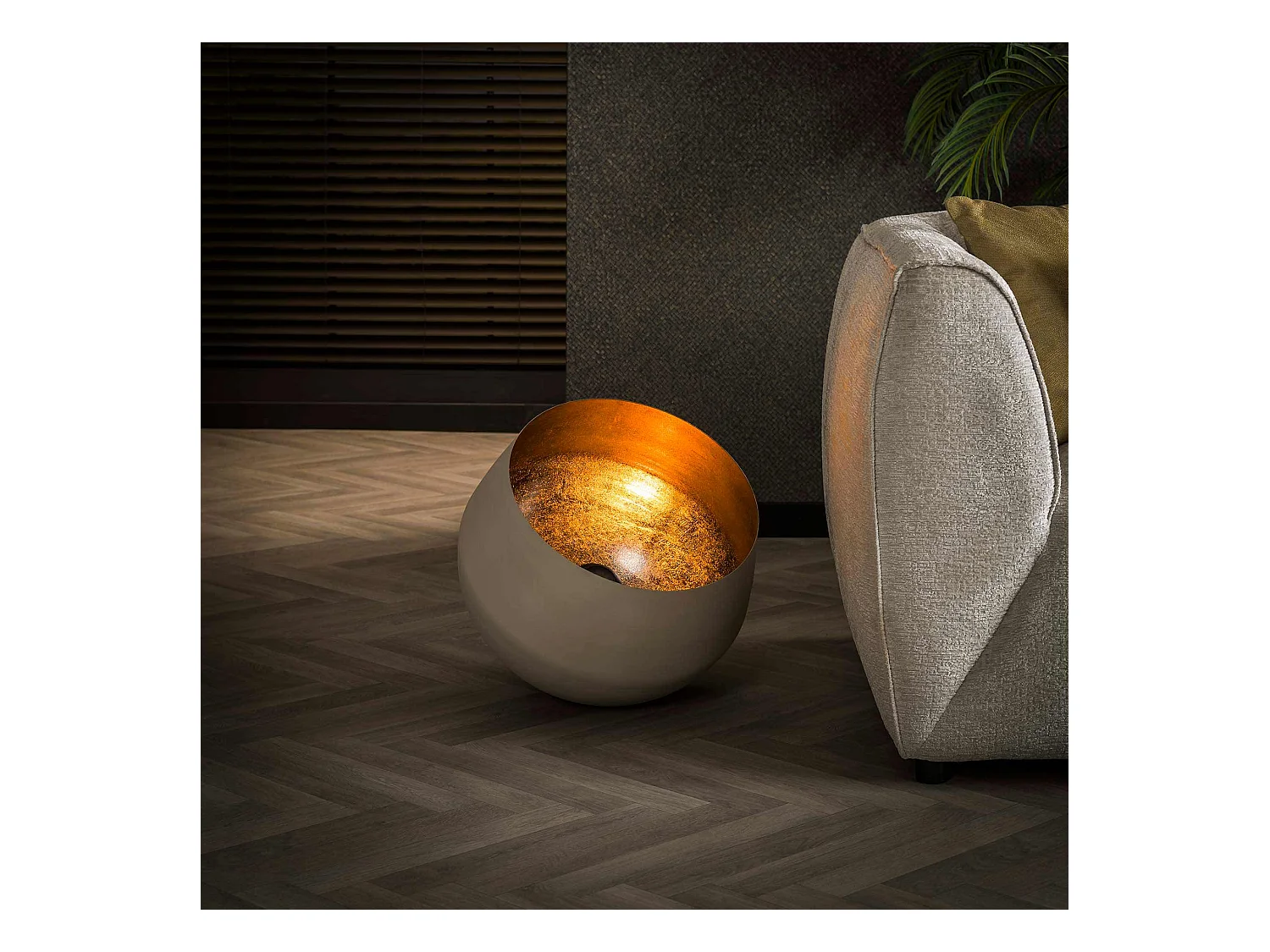 Lámpara de mesa Ø50 Basket - Gris Natural - XL