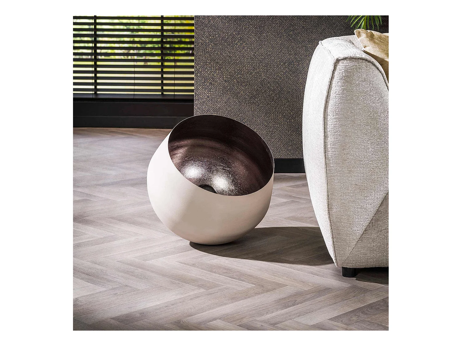 Lámpara de mesa Ø50 Basket - Gris Natural - XL