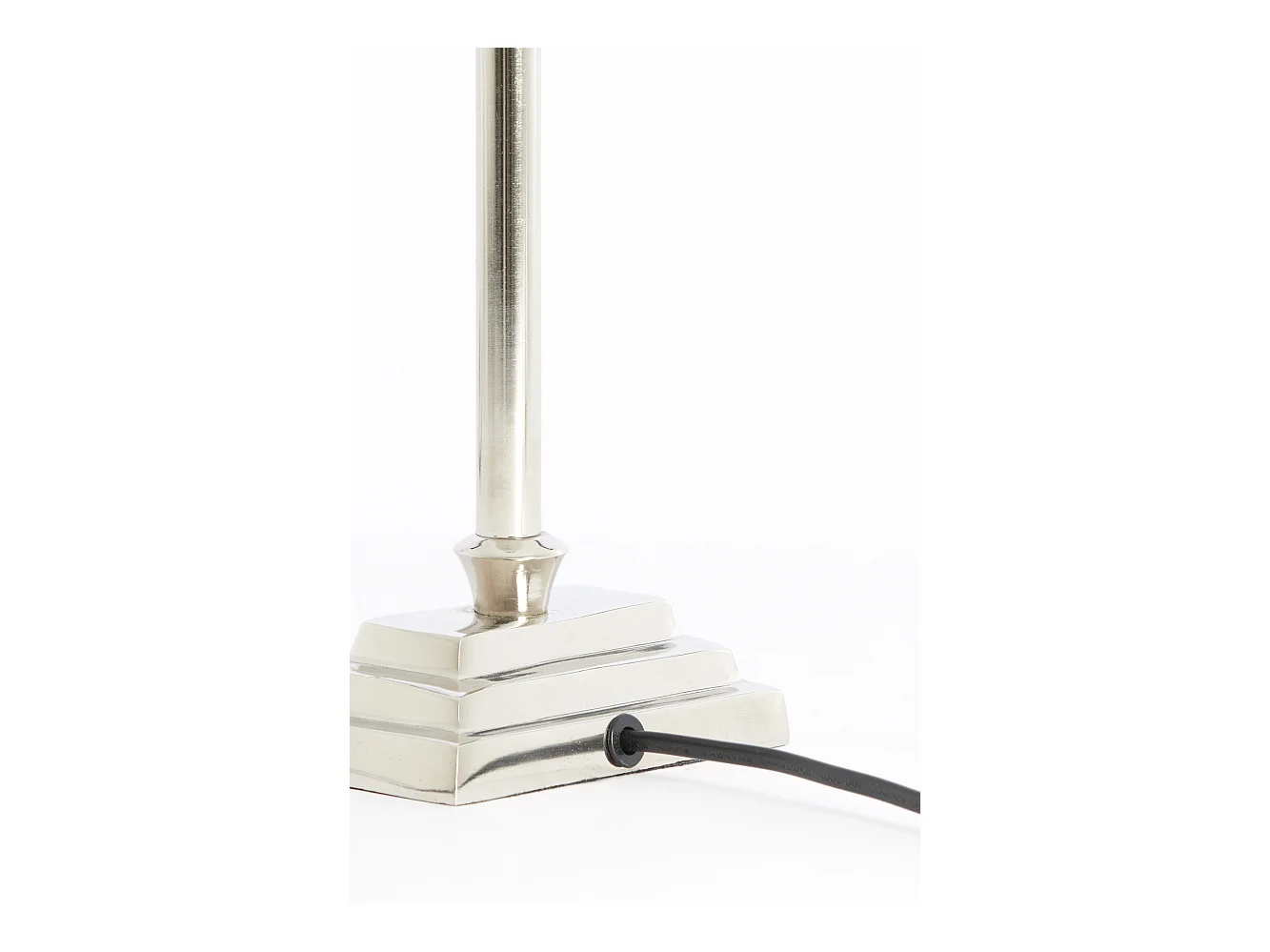 Lampensockel KOTA - 12x7,5x38cm - Silber