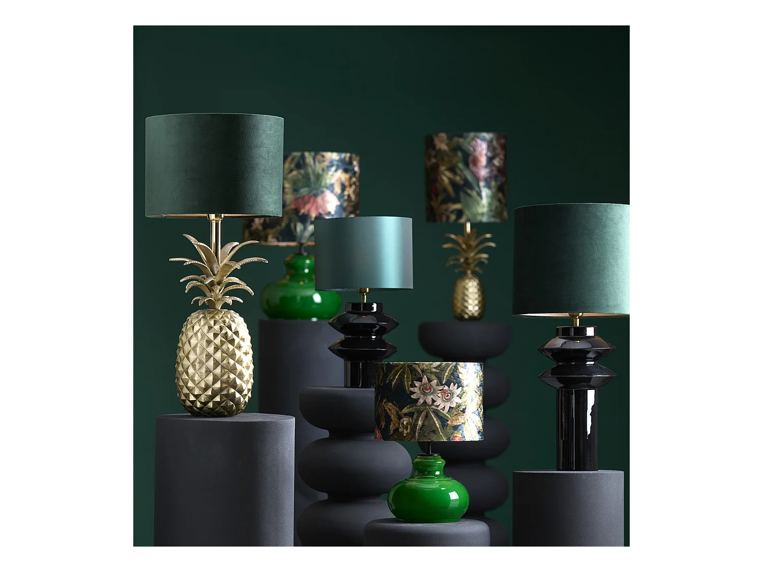 Pied de lampe VERDE - Ø28,5x33cm - Vert