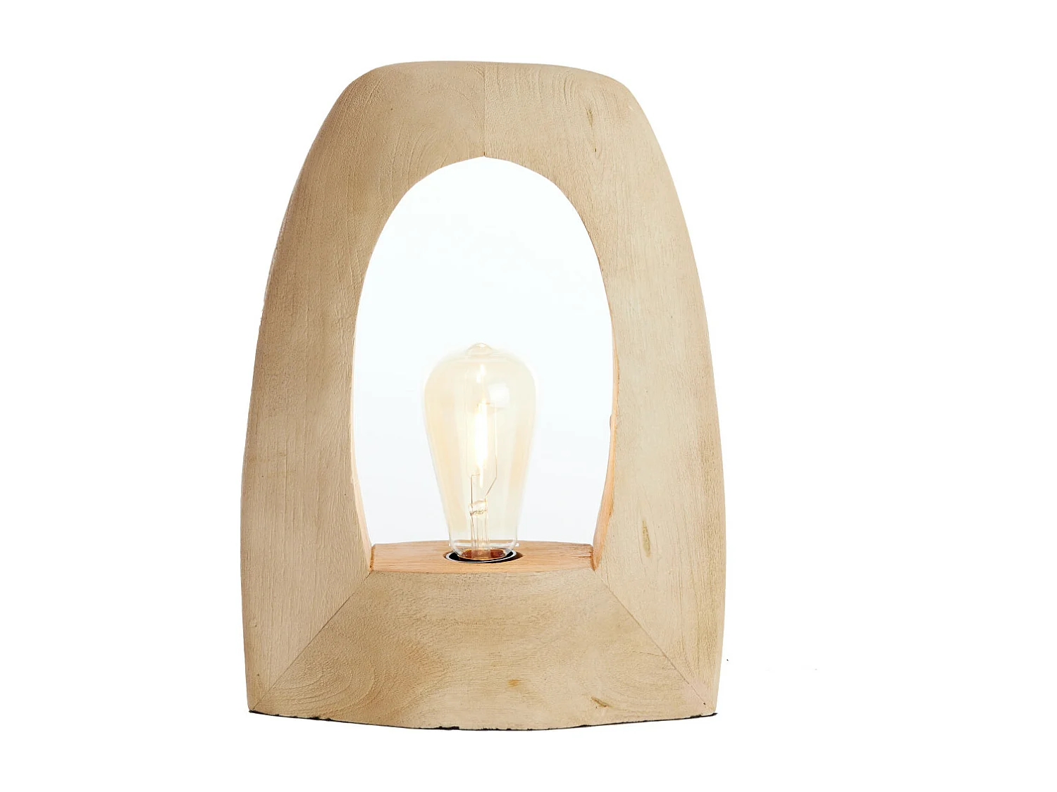 Tafellamp CARINI - 27x10x35cm - Bruin