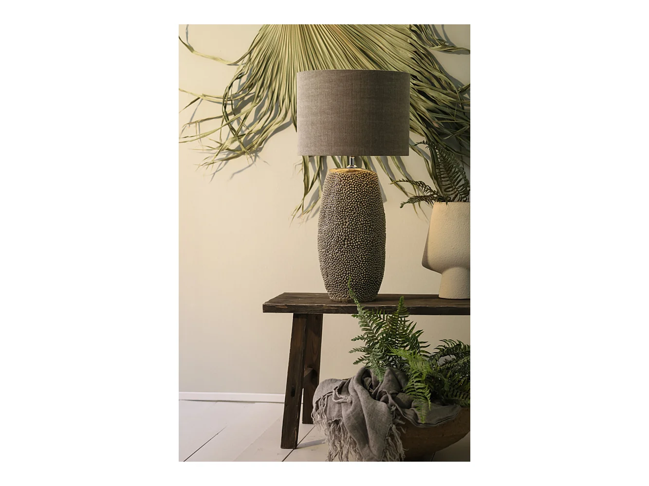 Pied de lampe KYARA - 34,5x34,5x59 - Gris