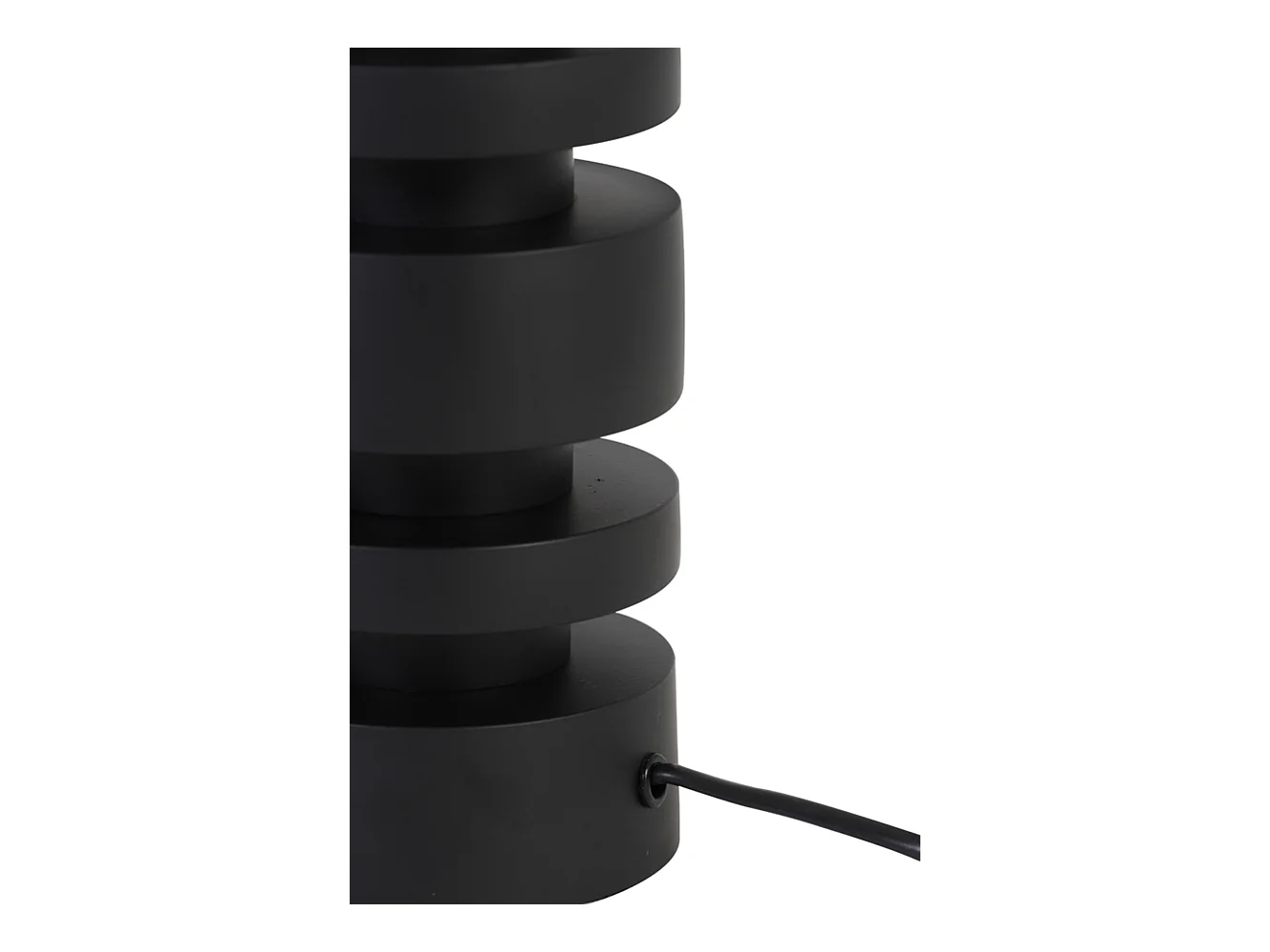 Pied de lampe DESLEY - Ø12,5x40cm - Noir