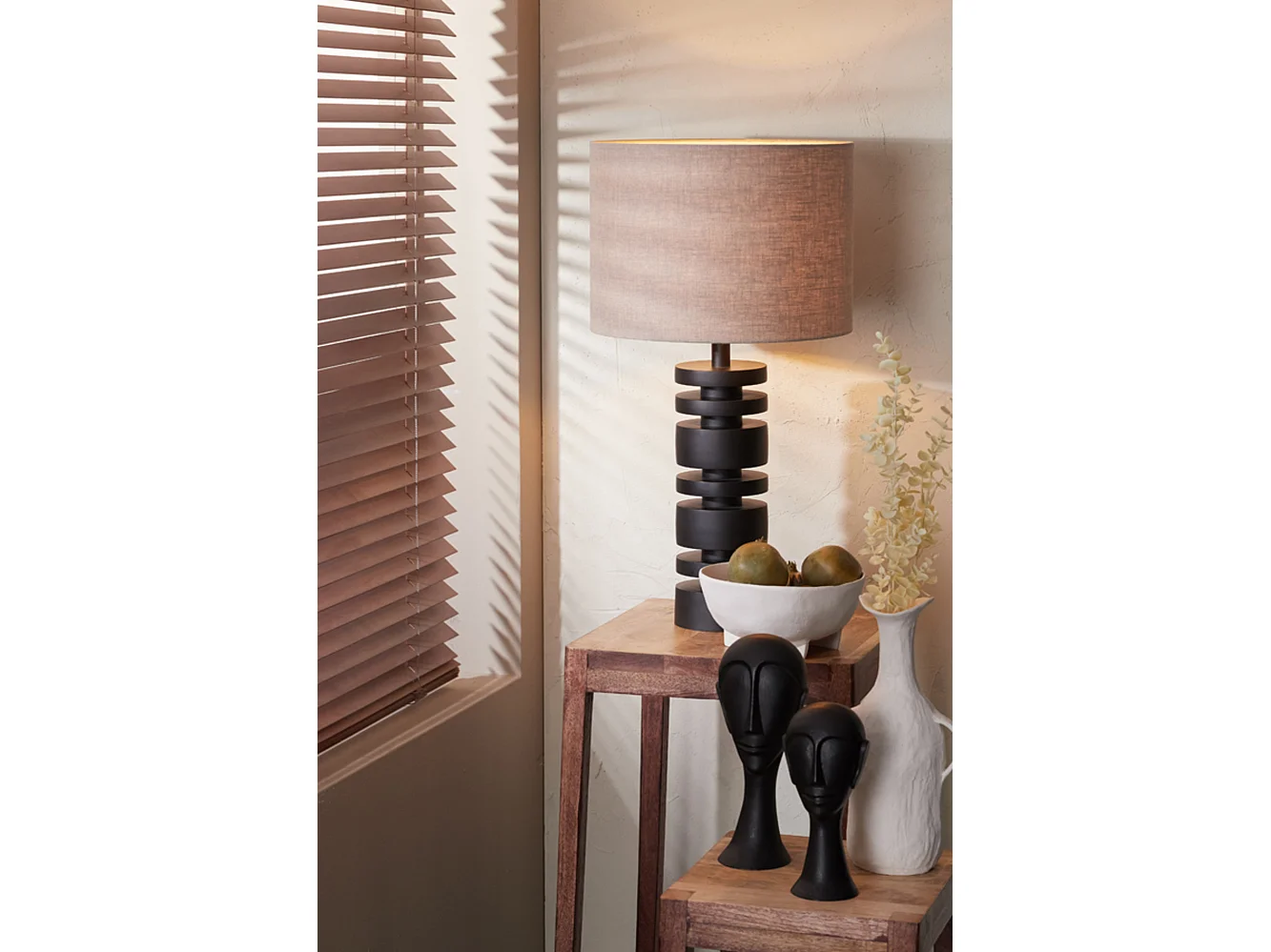 Lampensockel DESLEY - Ø12,5x40cm - Schwarz