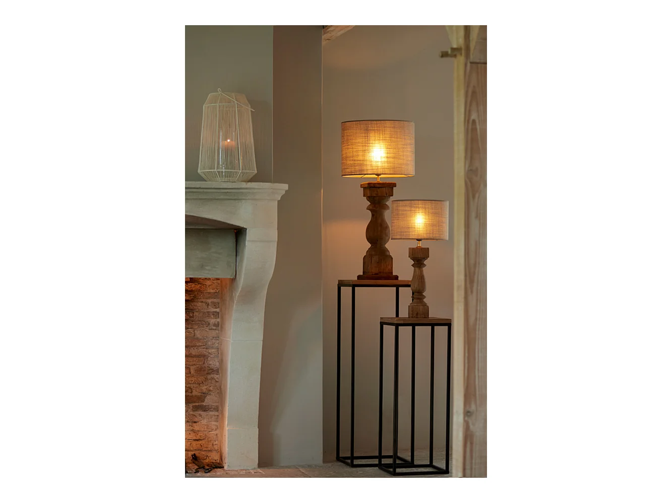 Lampvoet CADORE - Ø19x64cm - Bruin