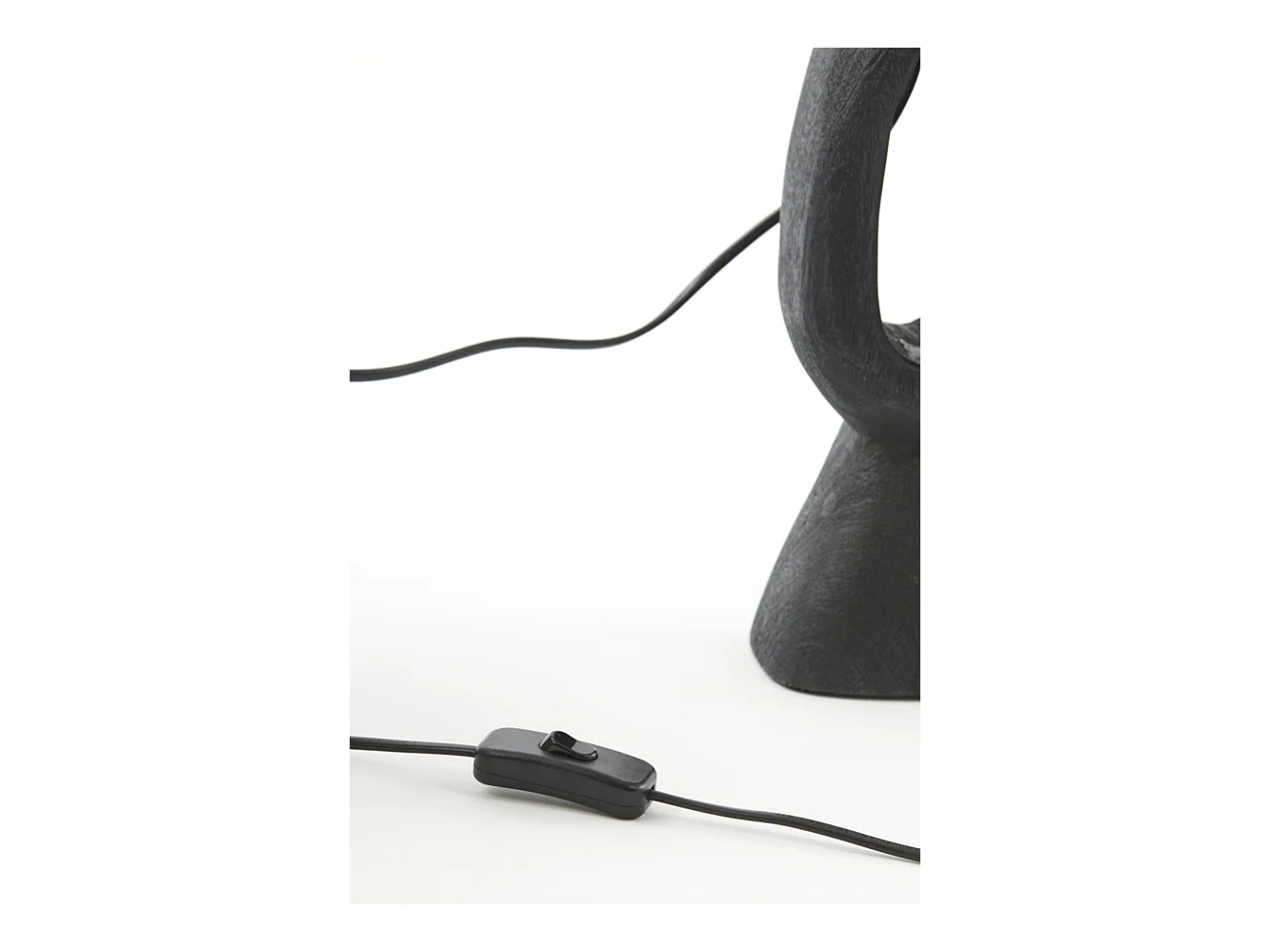 Pied de lampe DJANGO - 11x9x45cm - Noir