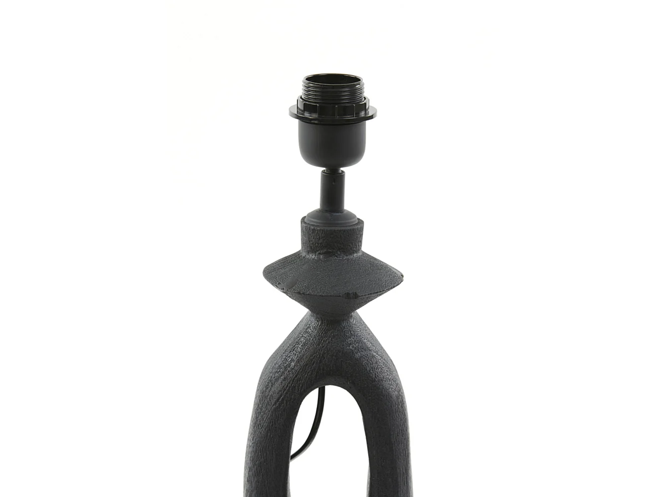 Lampvoet DJANGO - 11x9x45cm - Zwart