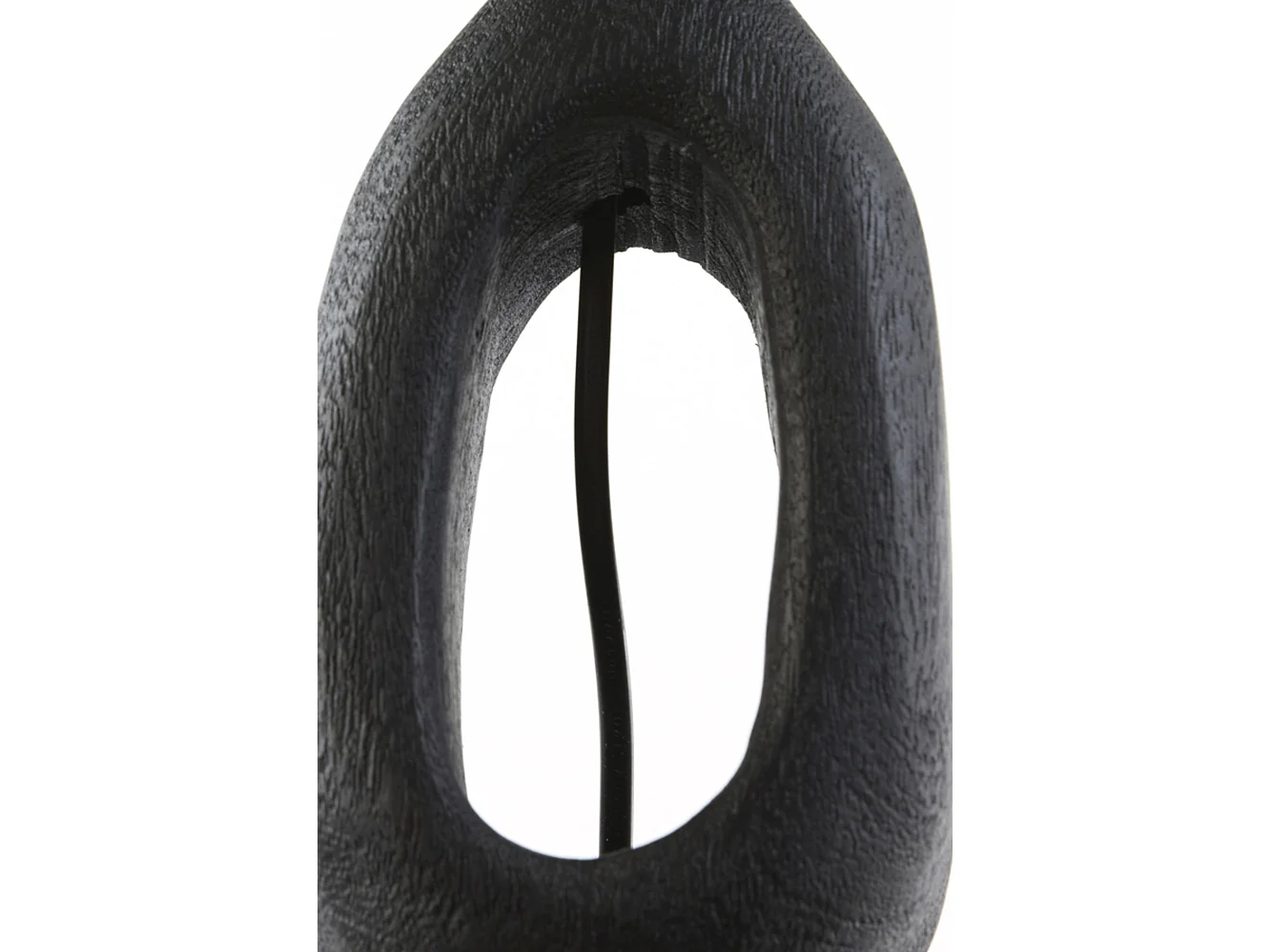 Lampvoet DJANGO - 11x9x45cm - Zwart