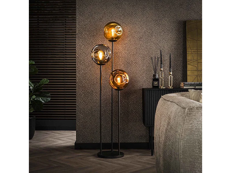 Lampadaire 3x Ø25 Stellar - Noir Artic