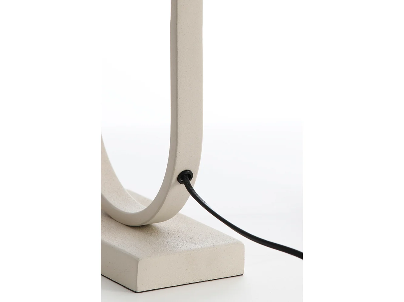 Pied de lampe JAMIRI - 20x13x55cm - Blanc
