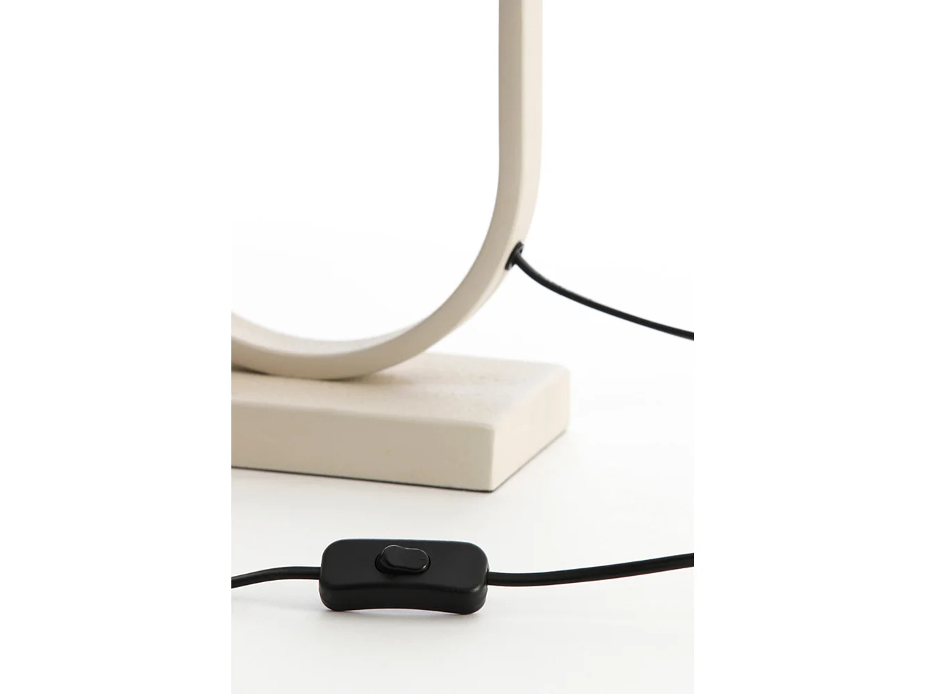 Pied de lampe JAMIRI - 20x13x55cm - Blanc