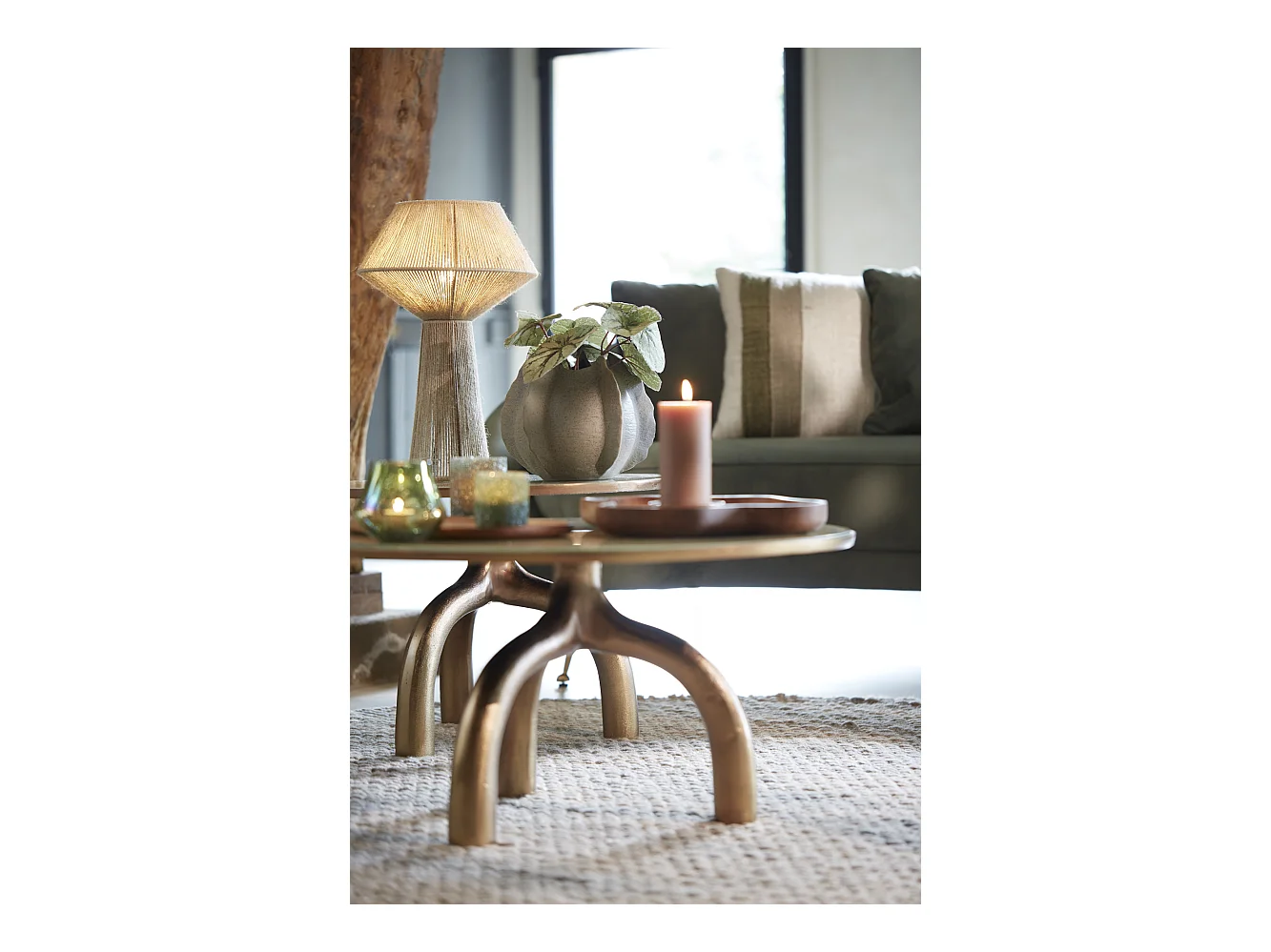 Lampe de table FUGIA - Ø36x57cm - Vert