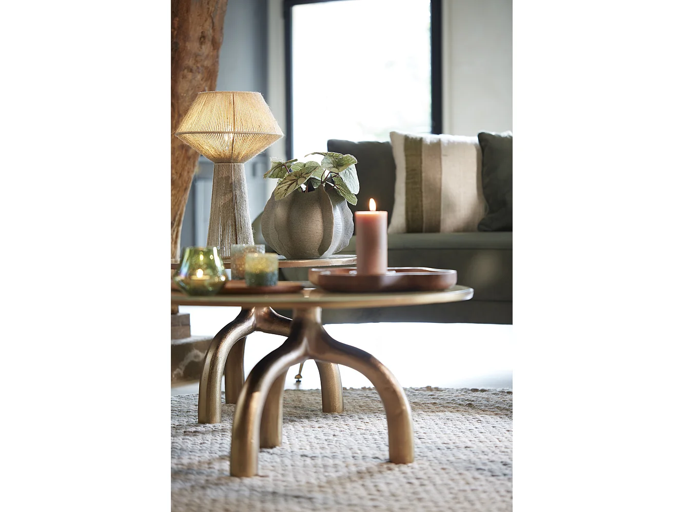 Lampe de table FUGIA - Ø36x57cm - Vert