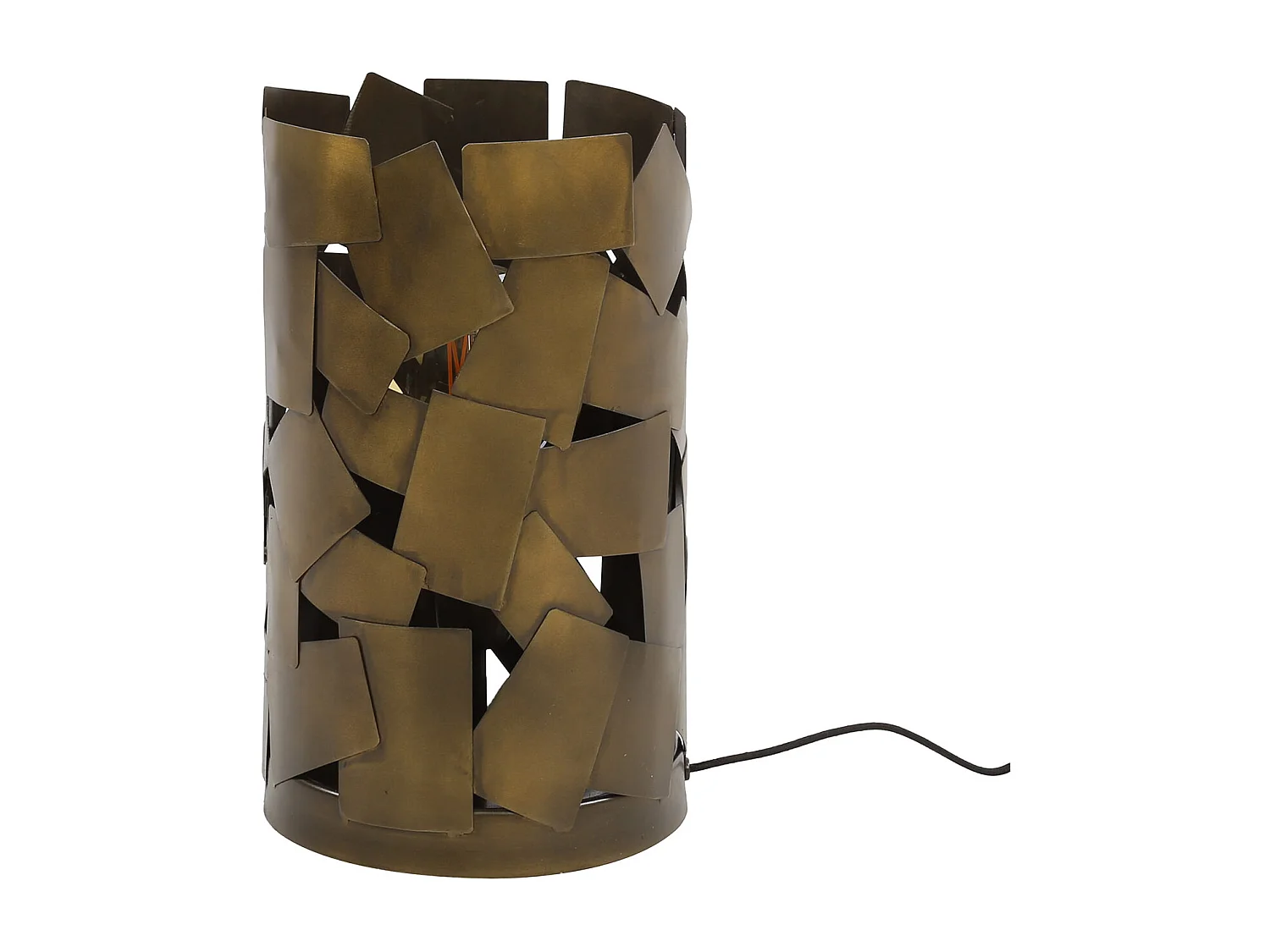 Lampe de table 1L Patch Cylindre - Bronze Antique