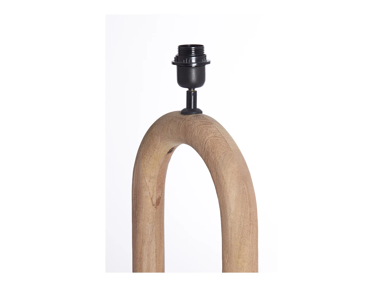 Pied de lampe PACECO - 20x12x44cm - Marron