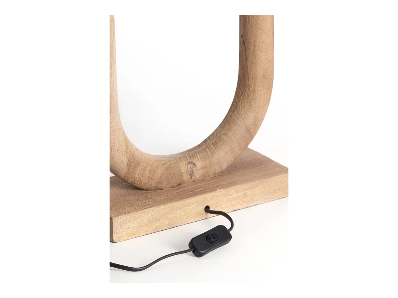 Pied de lampe PACECO - 20x12x44cm - Marron