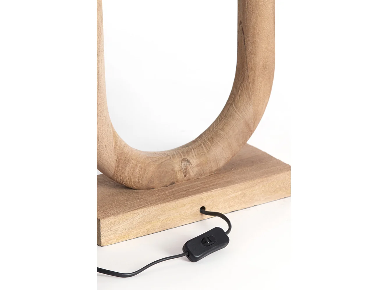 Base de lámpara PACECO - 20x12x44cm - Marrón