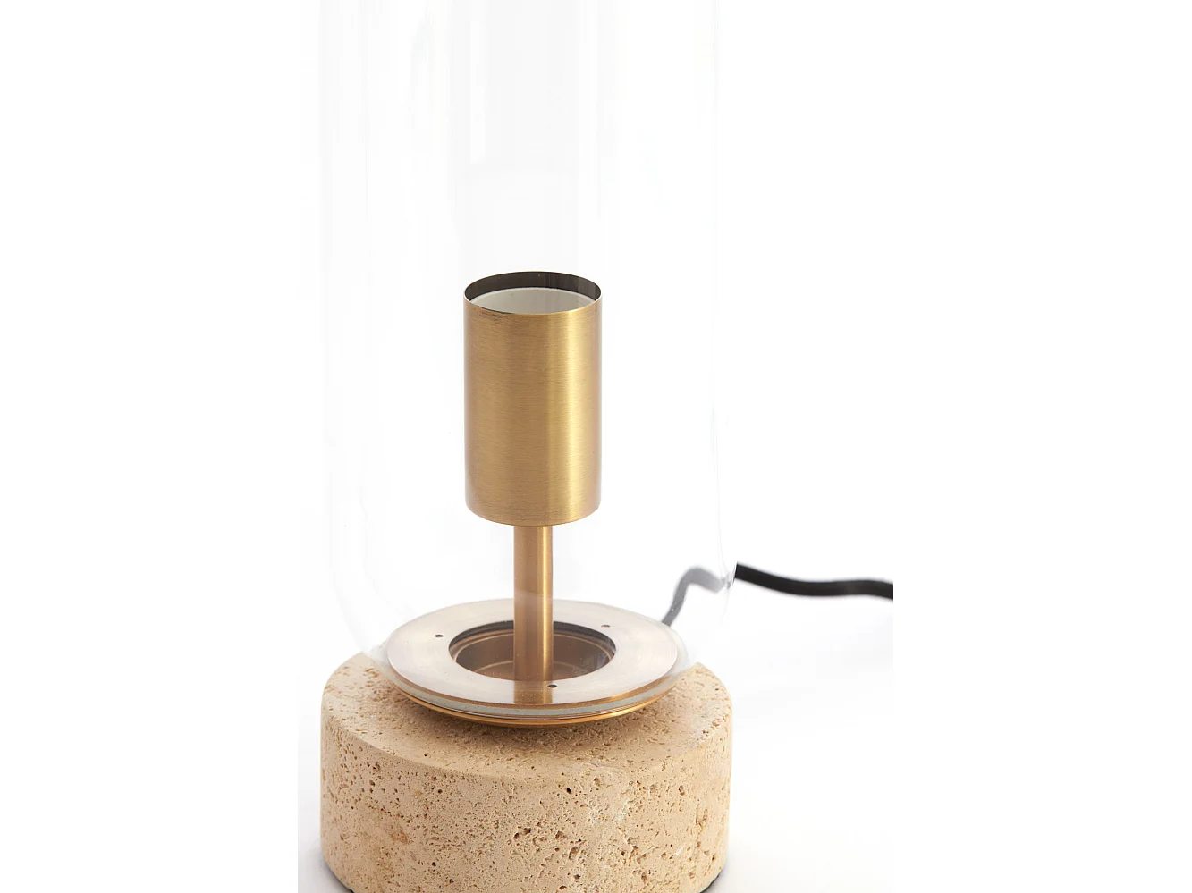 Lampe de table RYLANO - Ø12x35cm - Transparent