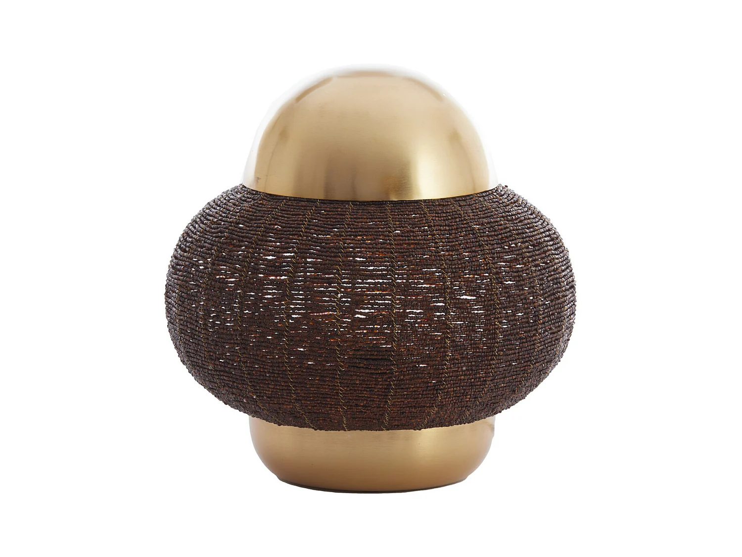 Tischlampe CETARA - Ø32x33cm - Braun