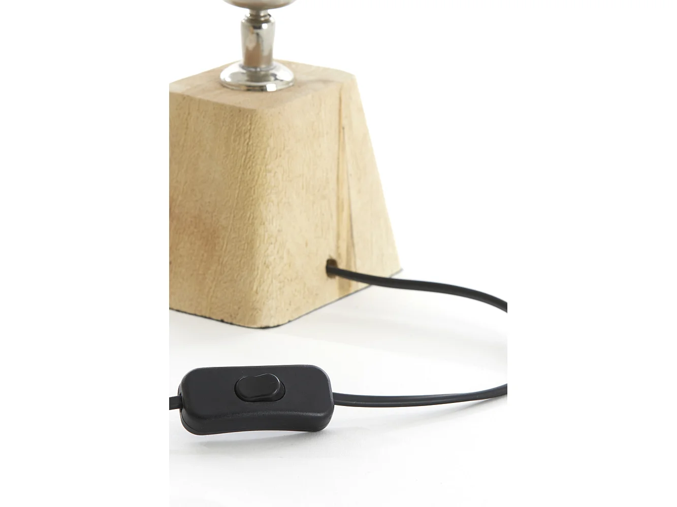 Pied de lampe KARDAN - 18x13x15cm - Marron