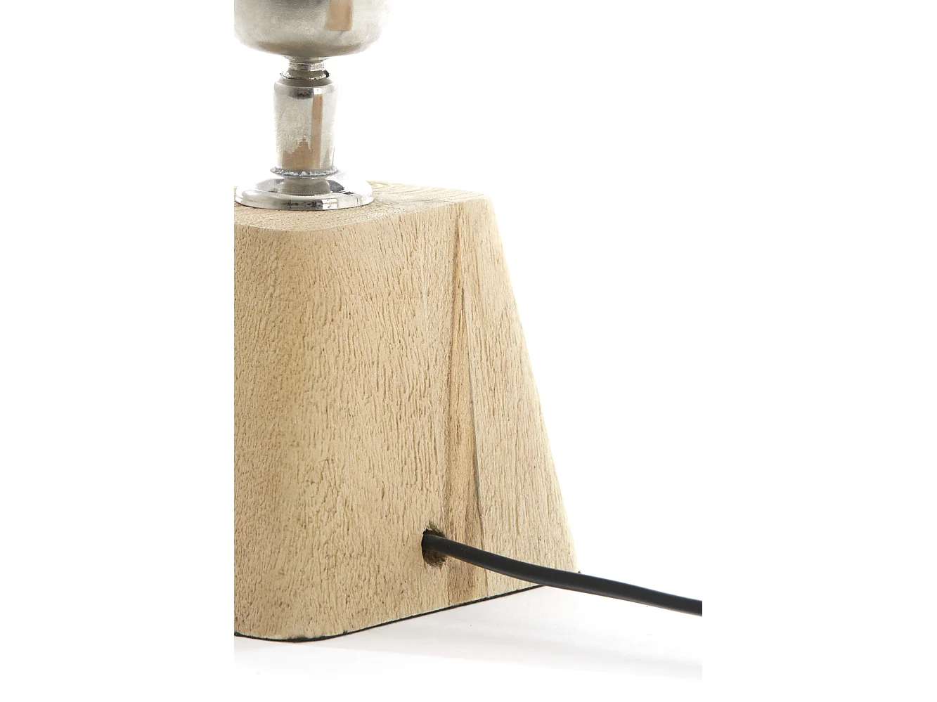 Pied de lampe KARDAN - 18x13x15cm - Marron