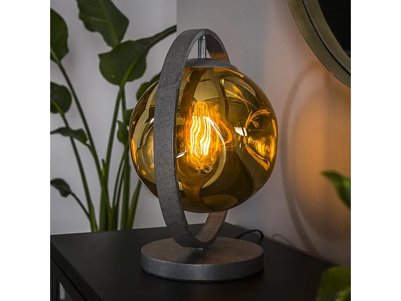 Tischlampe 1L Stellar - Altsilber