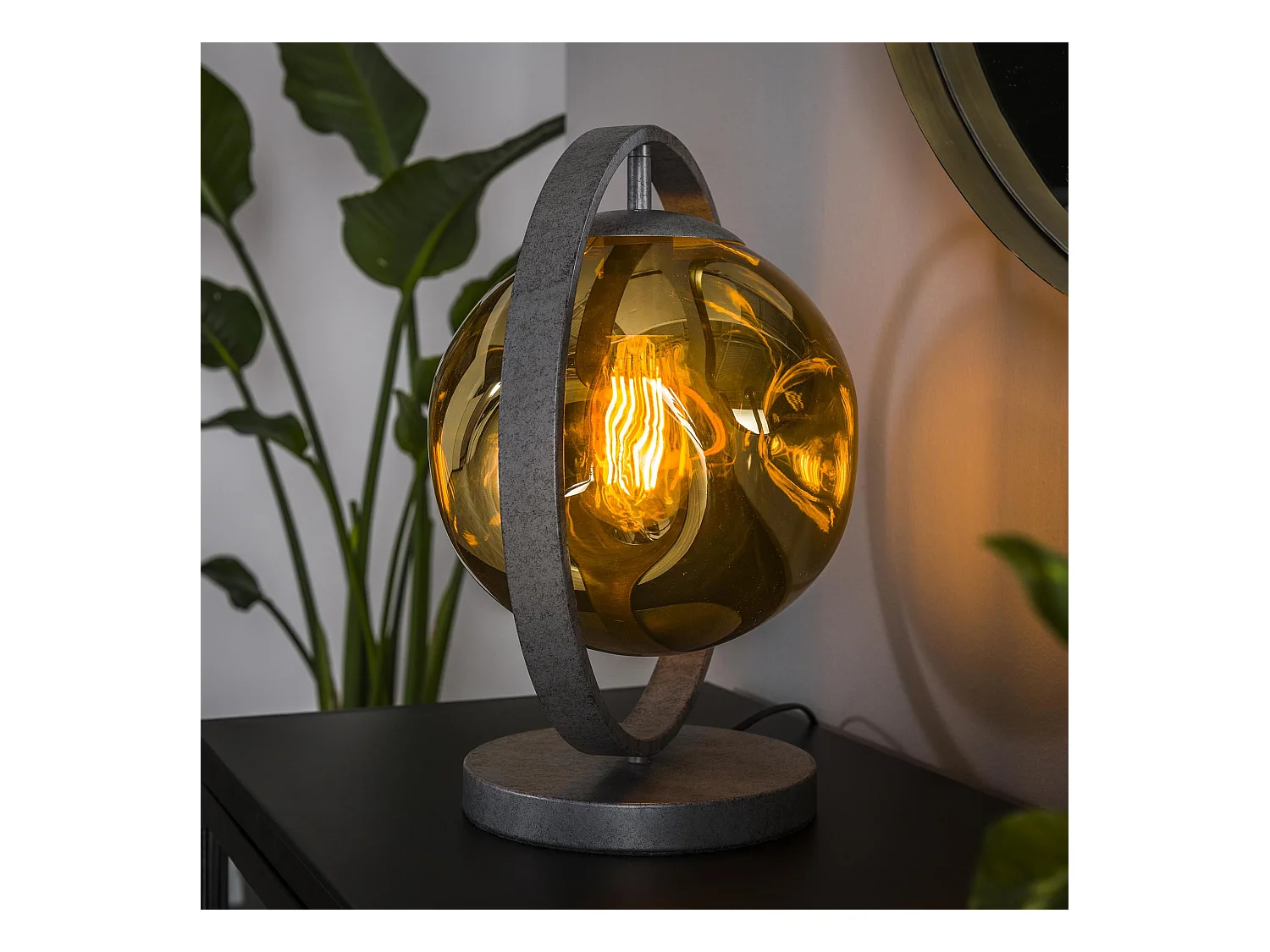 Lampe de table 1L Stellar - Argent Vieil