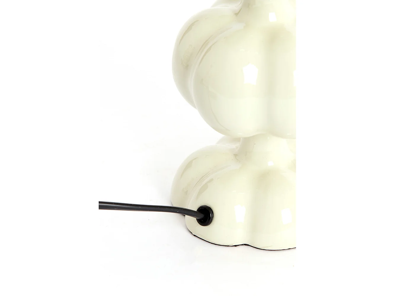 Pied de lampe CALDAS / Ø10x38cm - Blanc