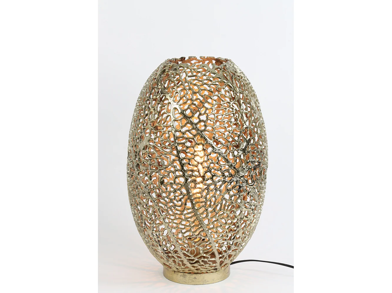 Lampe de table SINULA - Ø33x52cm - Doré