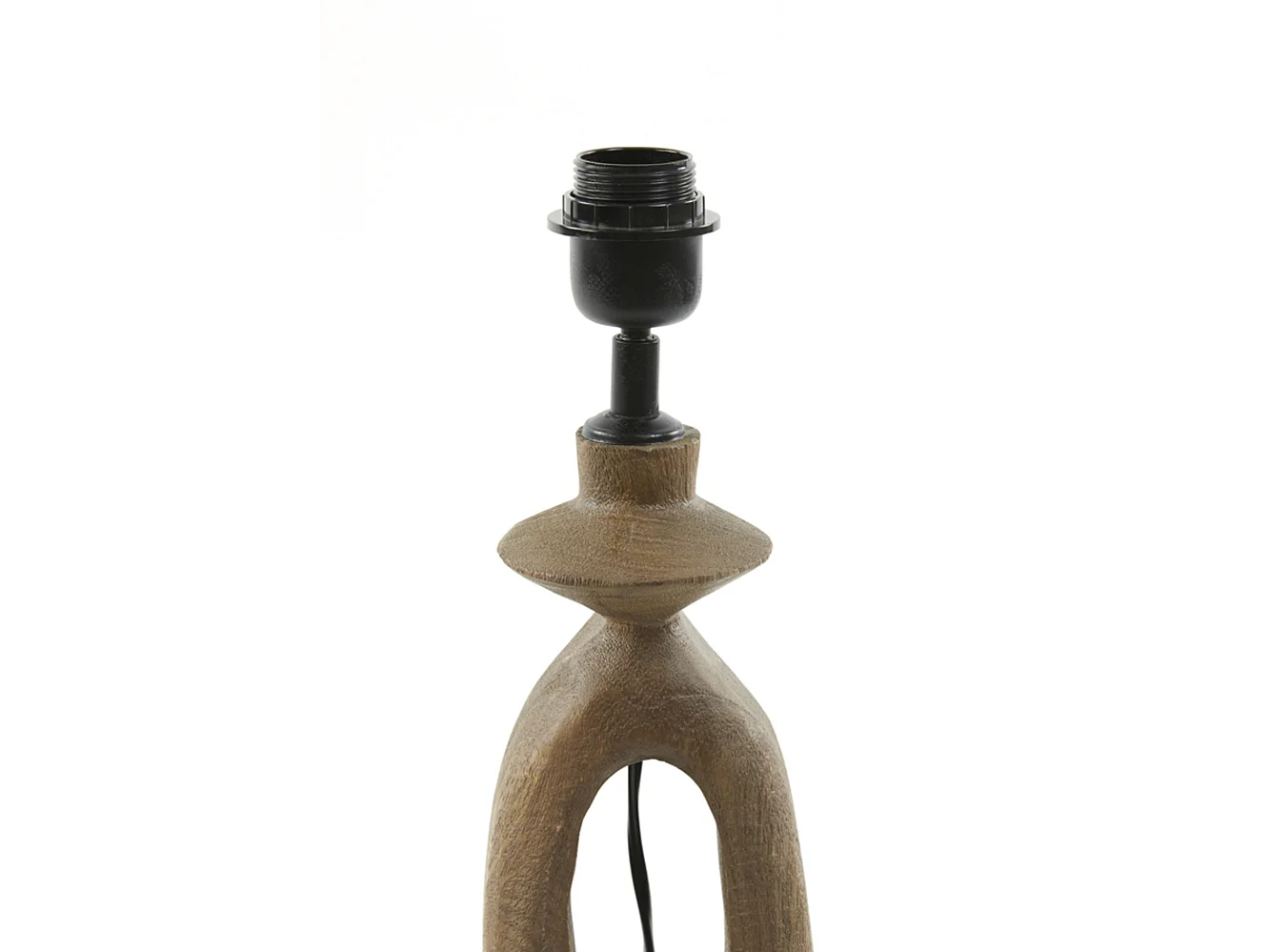 Pied de lampe DJANGO - 11x9x45cm - Marron