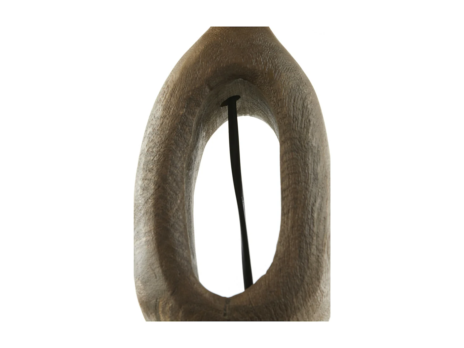 Pied de lampe DJANGO - 11x9x45cm - Marron