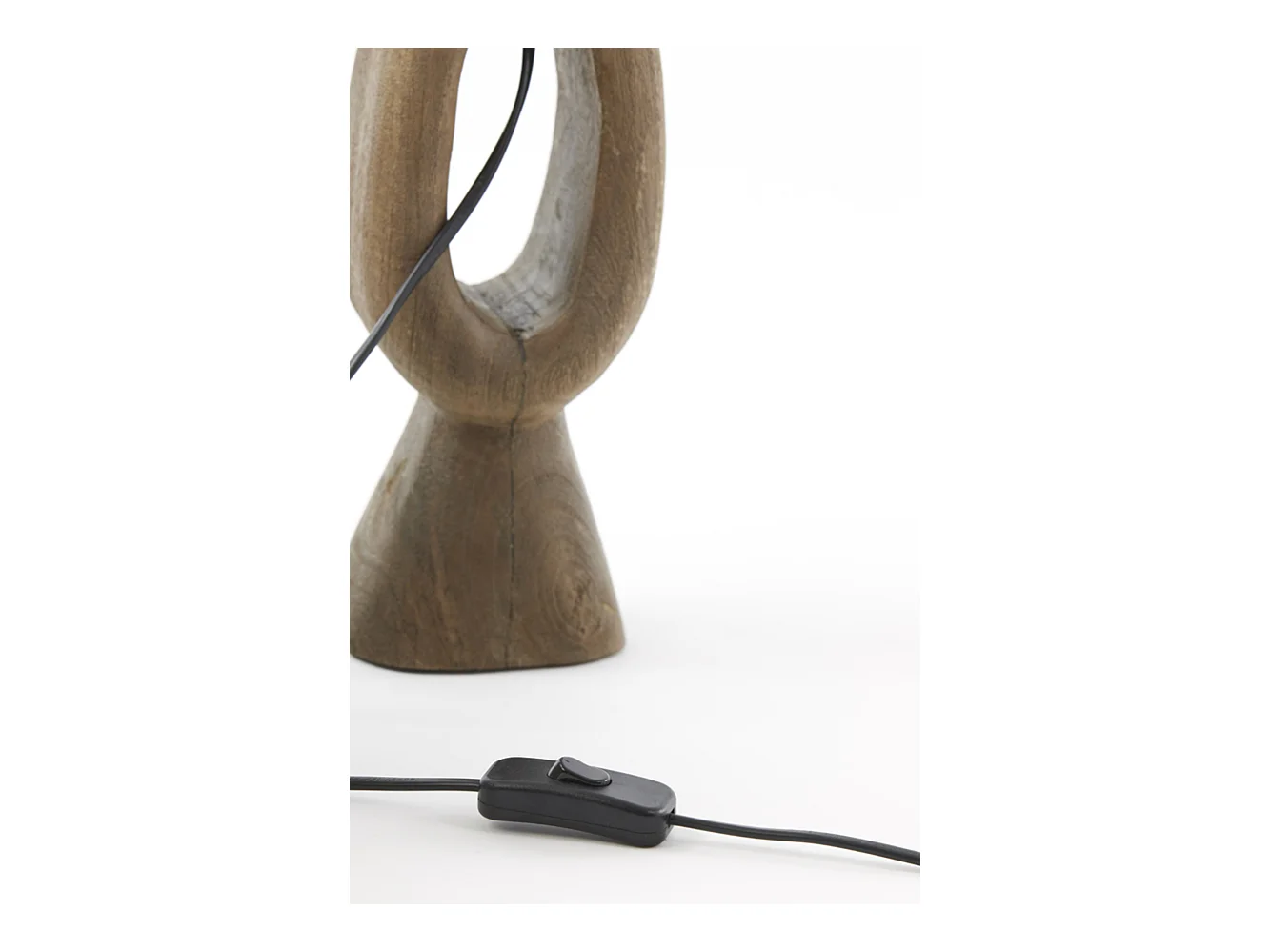 Lampvoet DJANGO - 11x9x45cm - Bruin