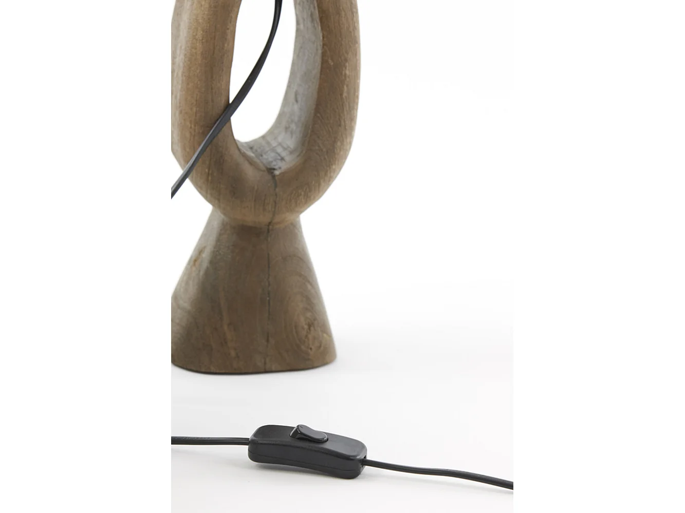 Pied de lampe DJANGO - 11x9x45cm - Marron
