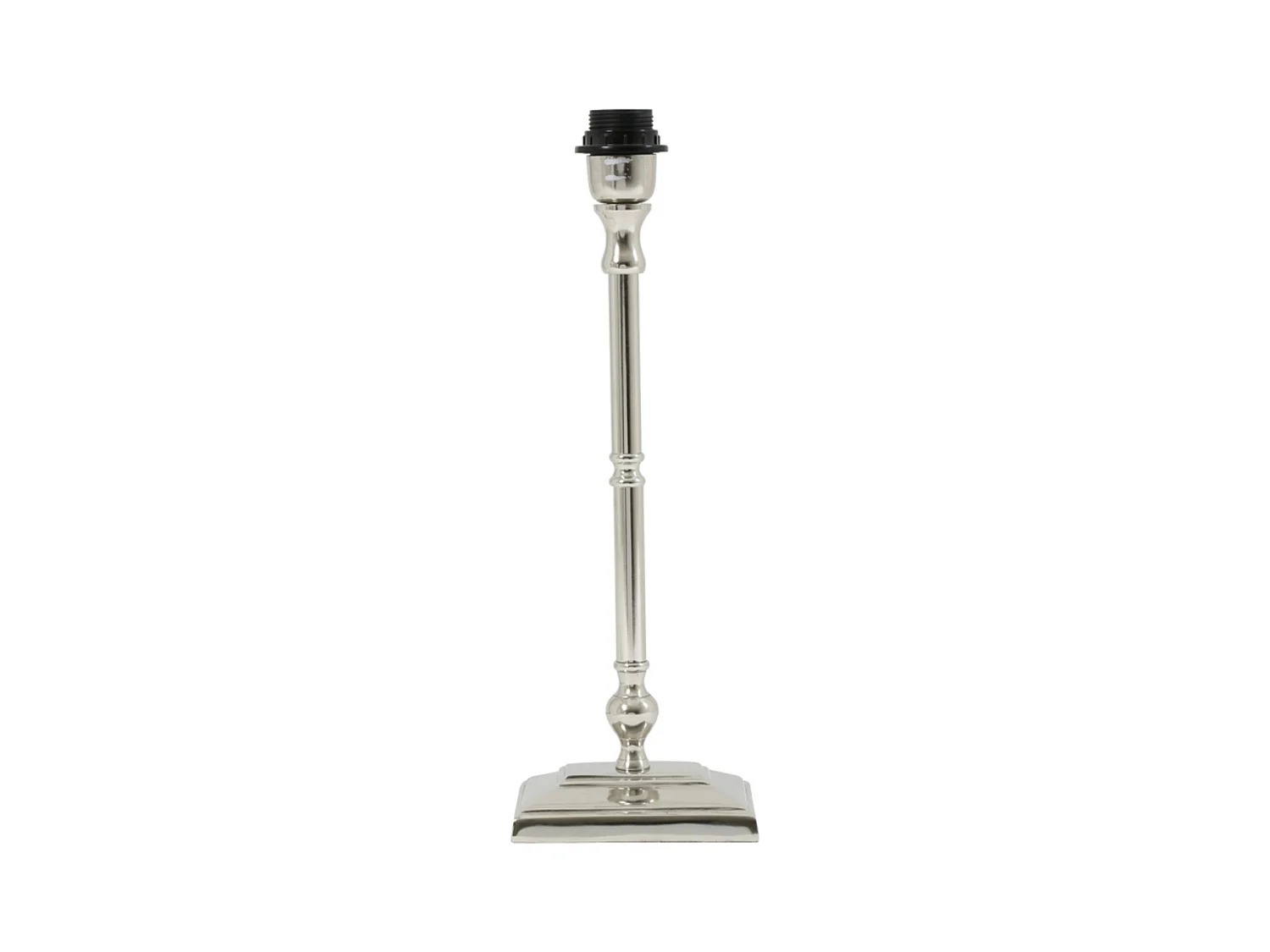 Pied de lampe PURNA - 15x10x38cm - Argent