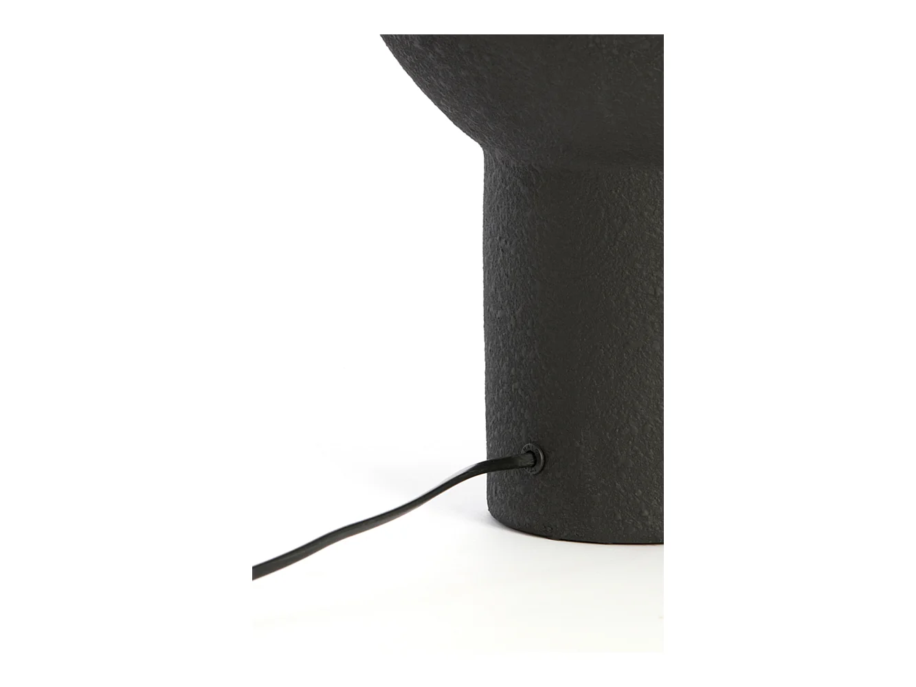 Lampe de table MONK - Ø25x46cm - Noir