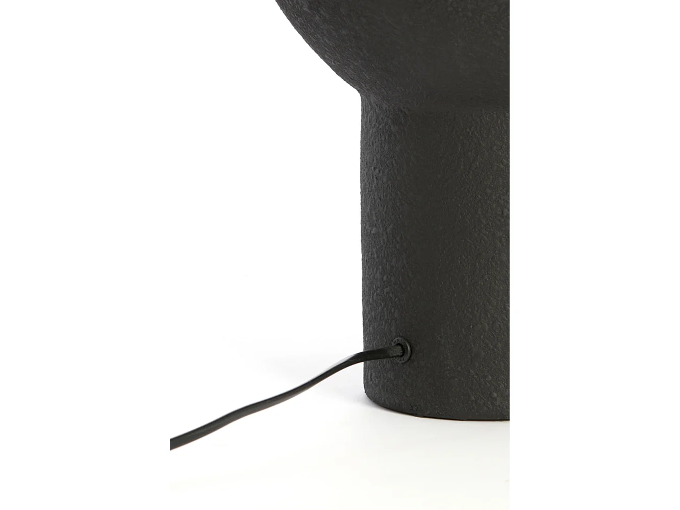 Lampe de table MONK - Ø25x46cm - Noir