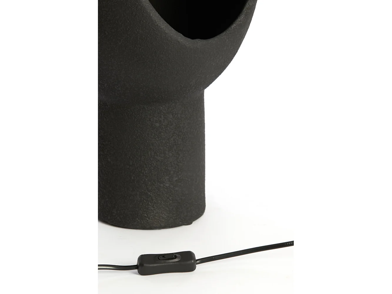 Lampe de table MONK - Ø25x46cm - Noir