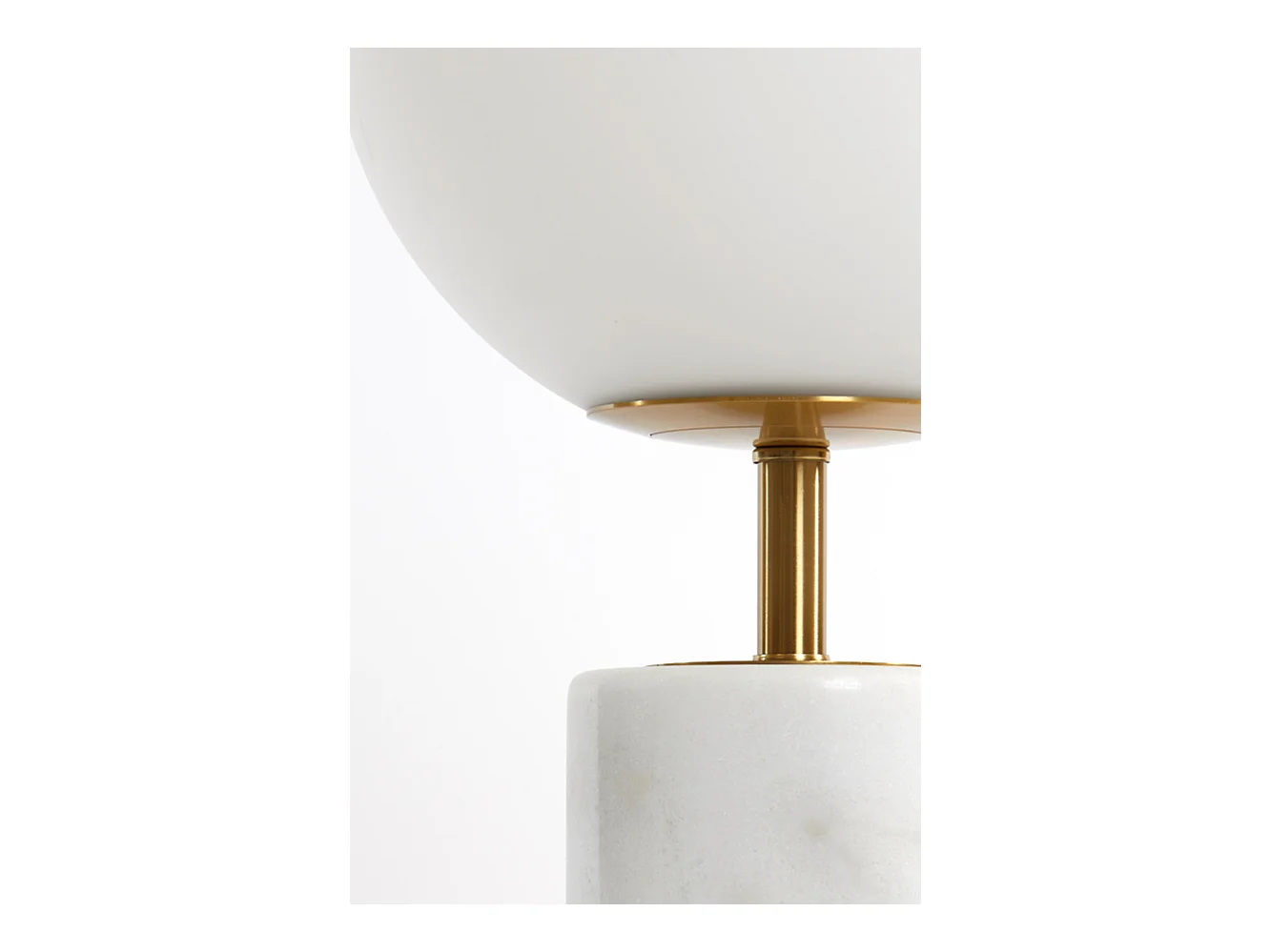 Lámpara de mesa MEDINA - Ø25x47cm - Blanco