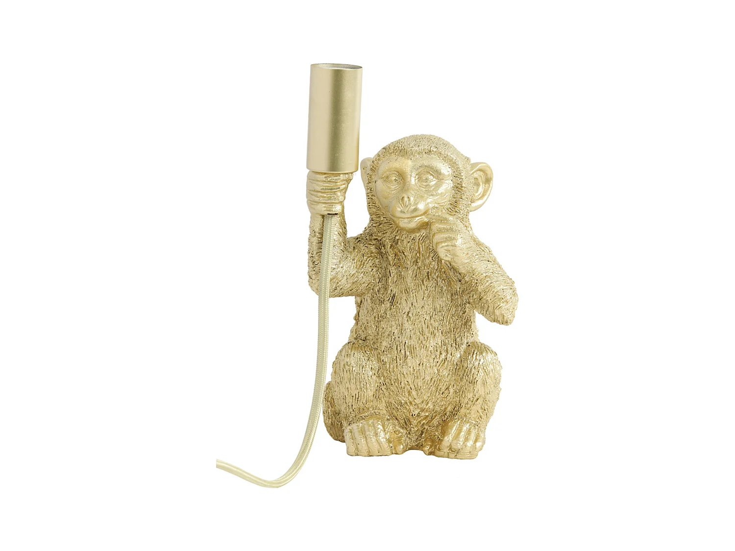 Tafellamp MONKEY - 13x12.5x23.5cm - Goud