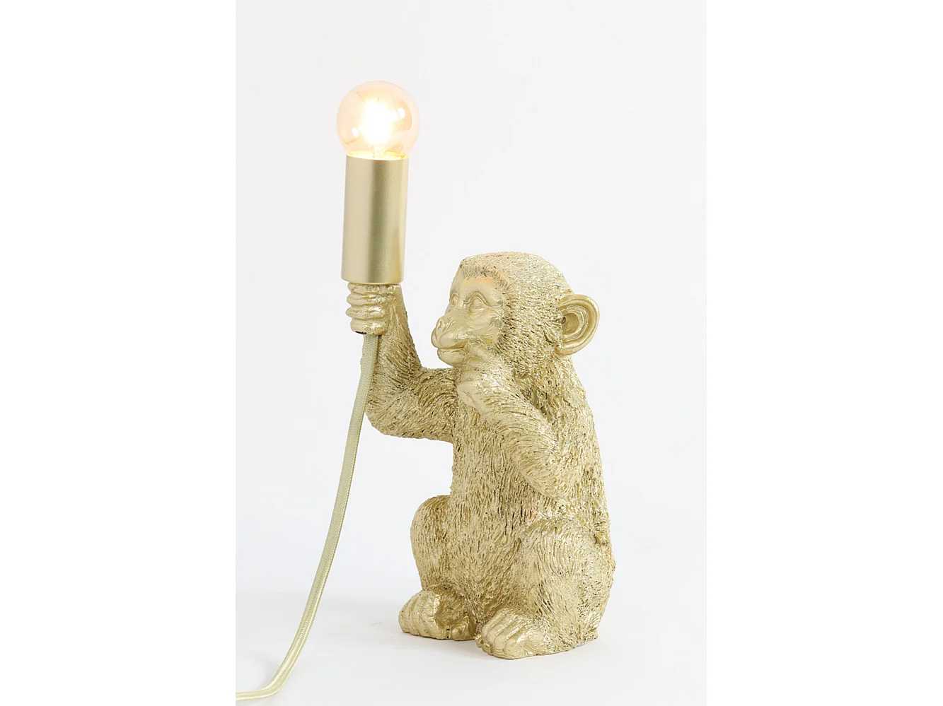 Tafellamp MONKEY - 13x12.5x23.5cm - Goud