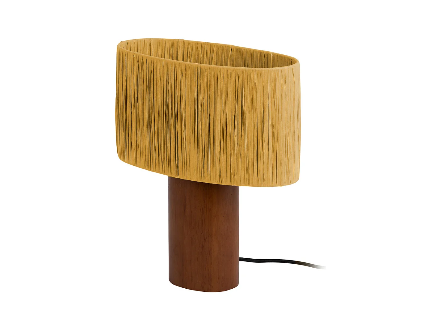 Sheer Oval Tischlampe - Ockergelb