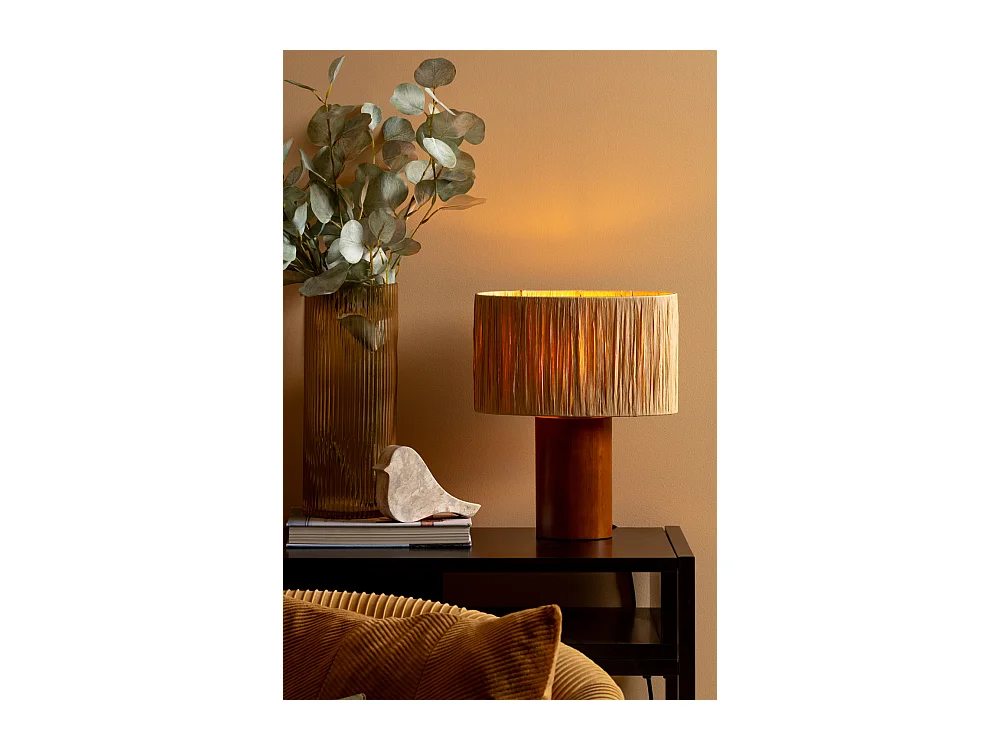 Sheer Oval Tischlampe - Ockergelb