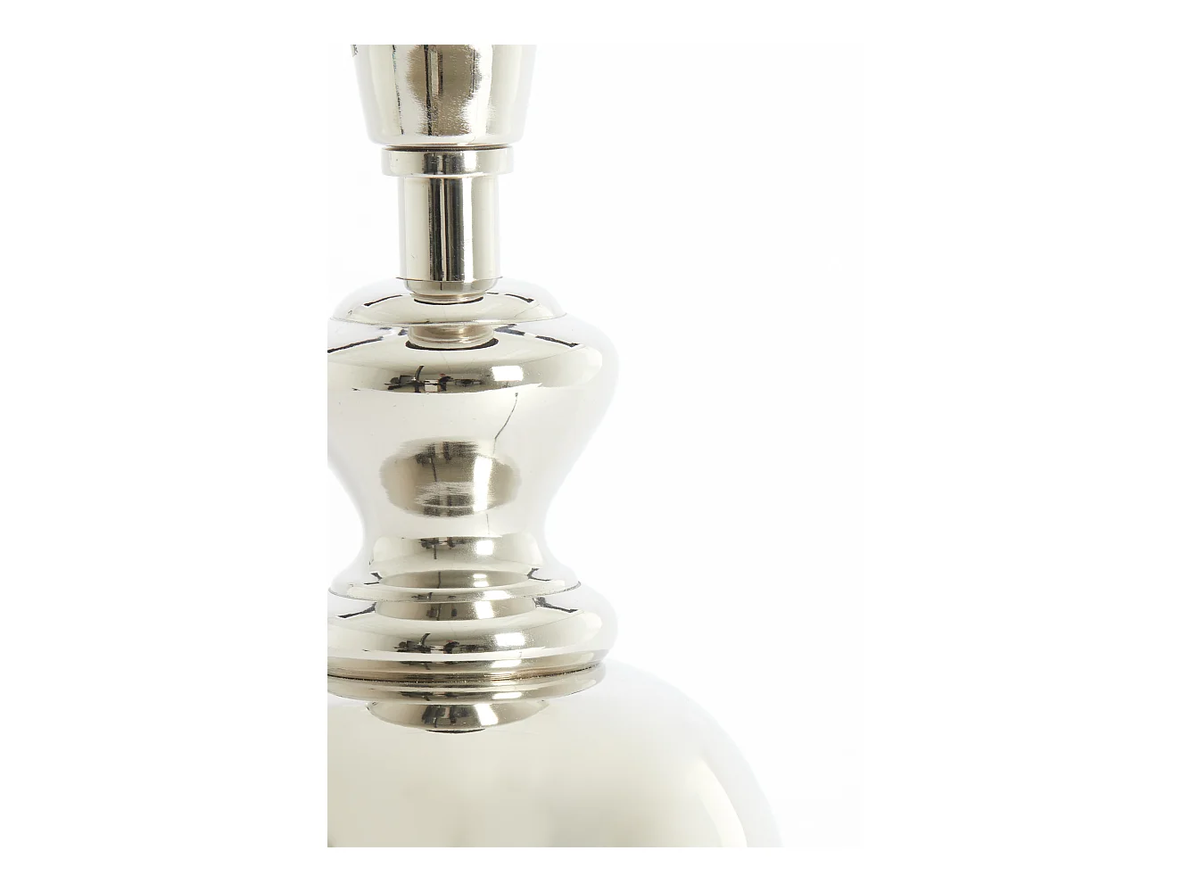 Pied de lampe CADY - Ø15x40cm - Argent