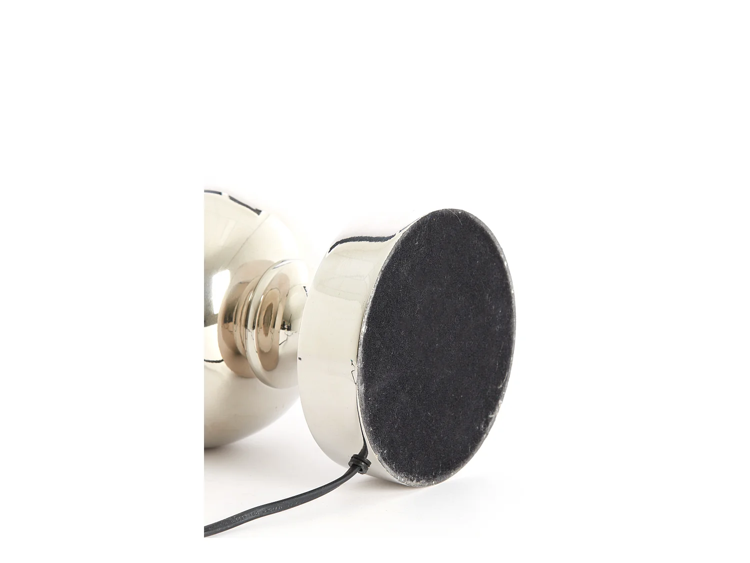 Pied de lampe CADY - Ø15x40cm - Argent